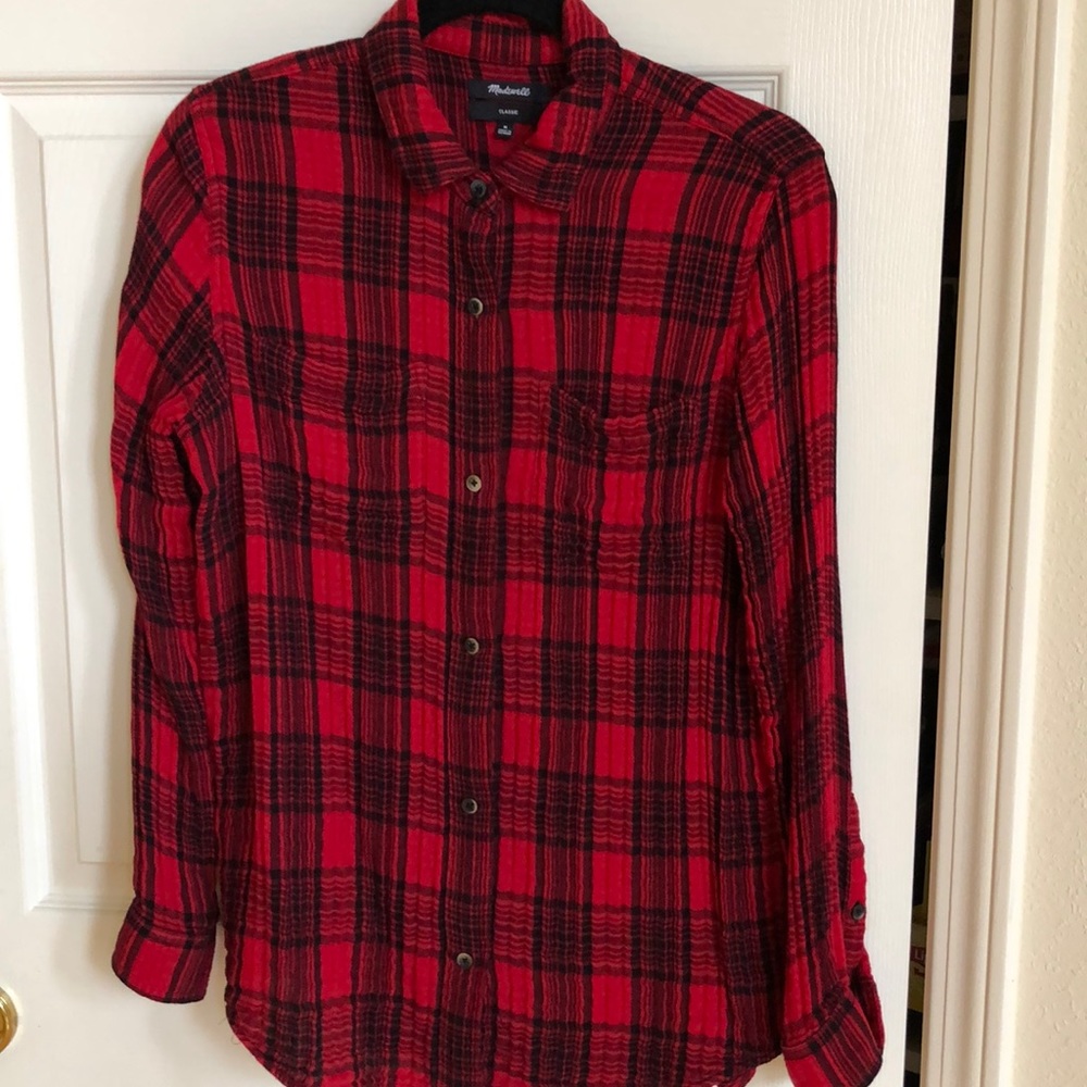 MADEWELL EX-BOYFRIEND SHIRT IN LUCIEN PLAID